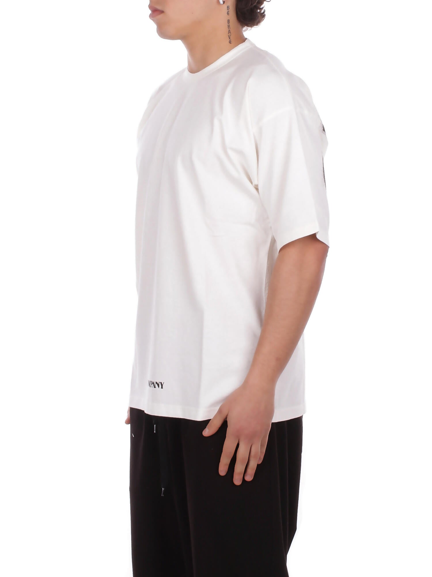 CP COMPANY Uomo T-shirt 20CMTS213A006057O 103 T-shirts short sleeve in 1020 Gauze white