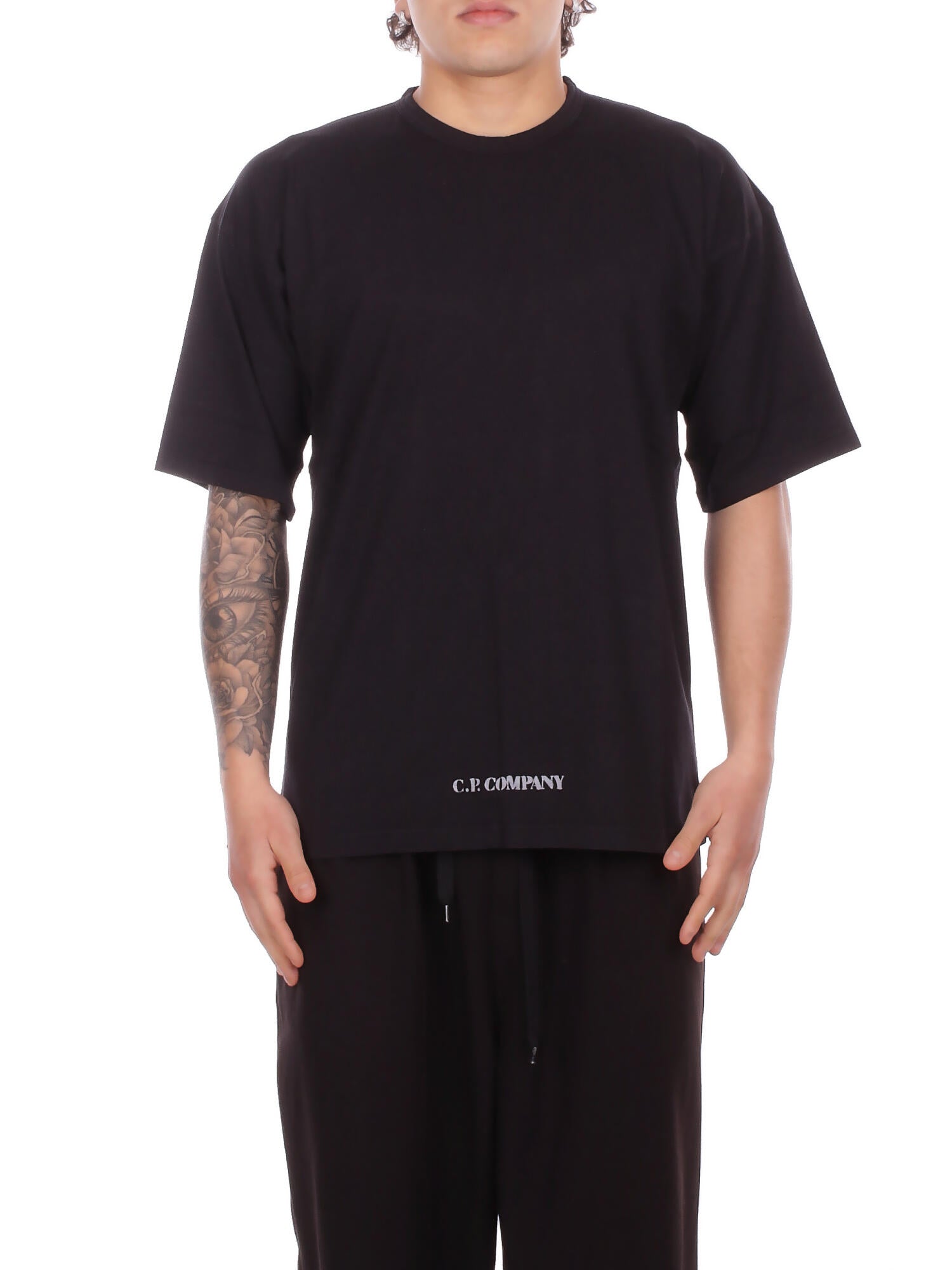CP COMPANY Uomo T-shirt 20CMTS213A006057O 999 T-shirts short sleeve in 1020 Black