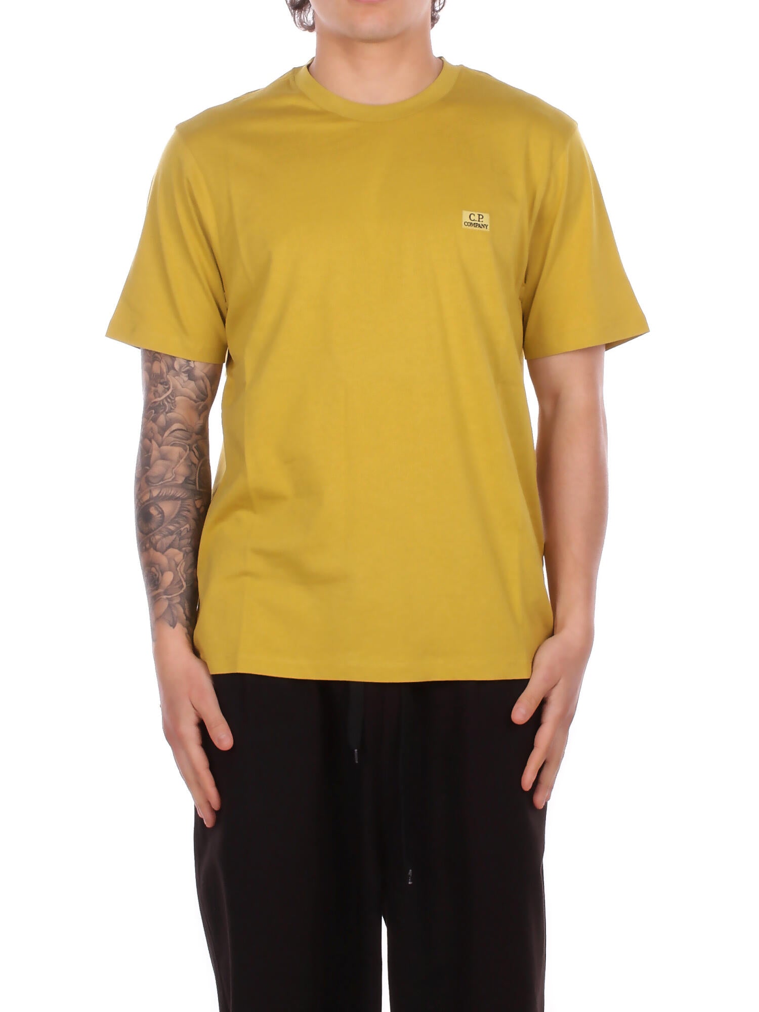 CP COMPANY Uomo T-shirt 20CMTS726A005100W 246 30/1 jersey short sleeve logo Antique
