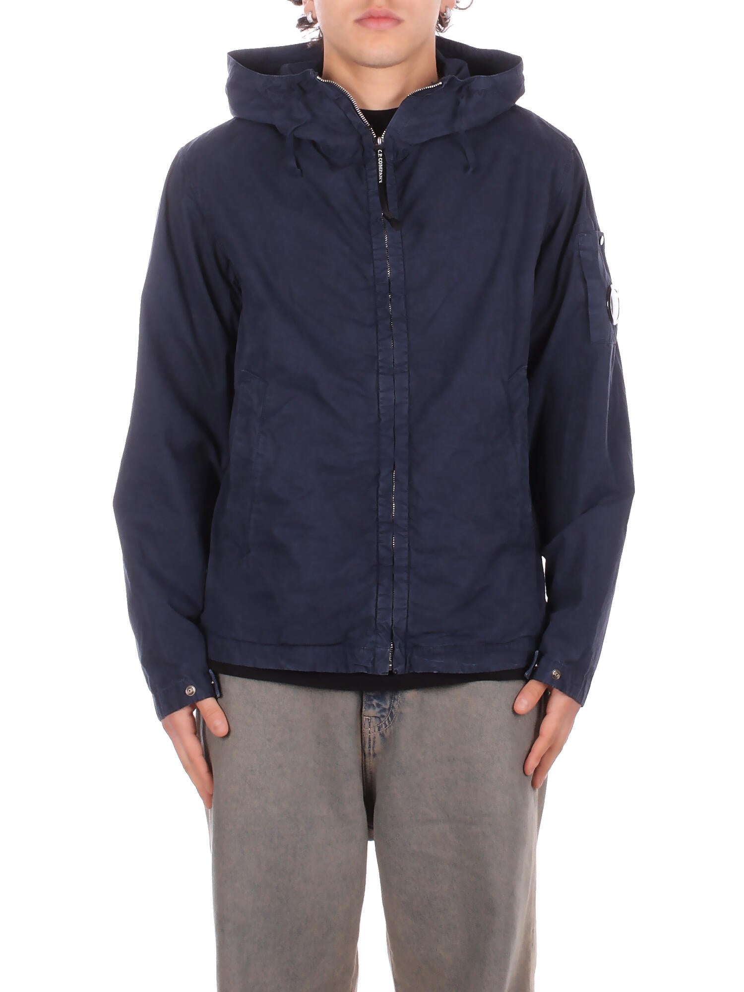 CP COMPANY Uomo Giubbotto 20CMOW075A110324G 889 Micro reps hooded lens jkt Midnight