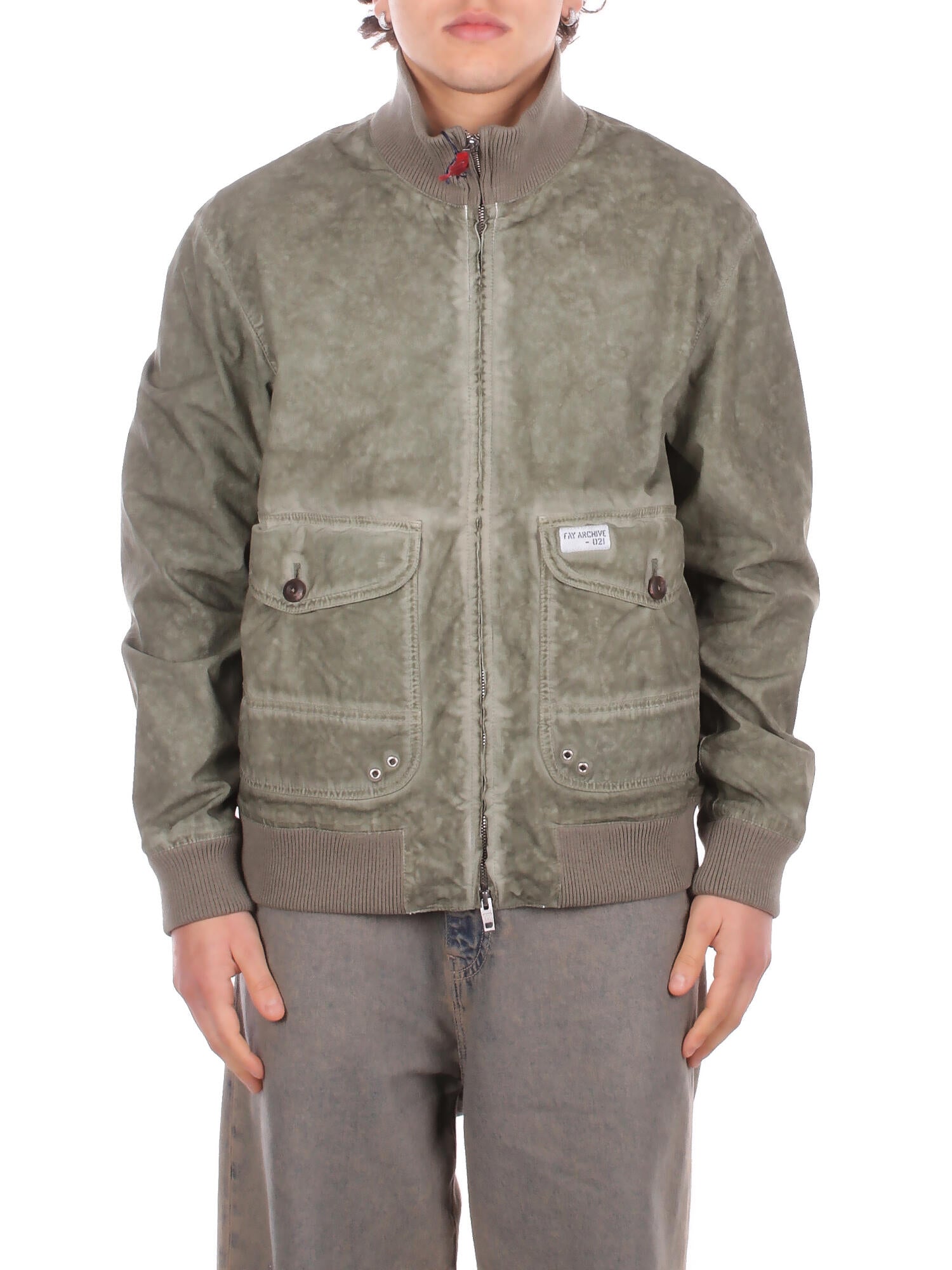 FAY Uomo Giubbotto NAM1152081 TZB1V408 Bomber archive Kiwi