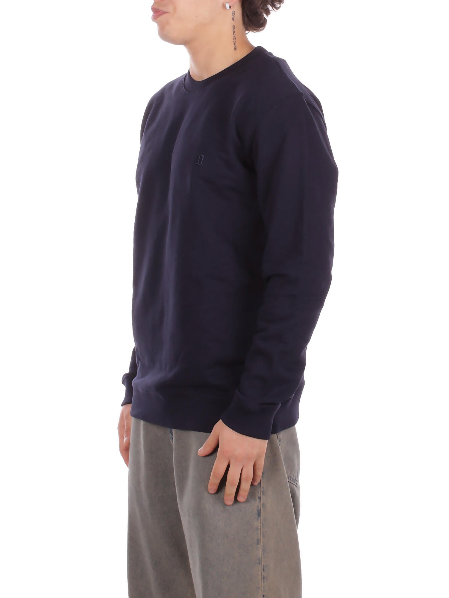 DONDUP Uomo Felpa UF641KF0196U 890 Felpa regular in felpa cotone Blu