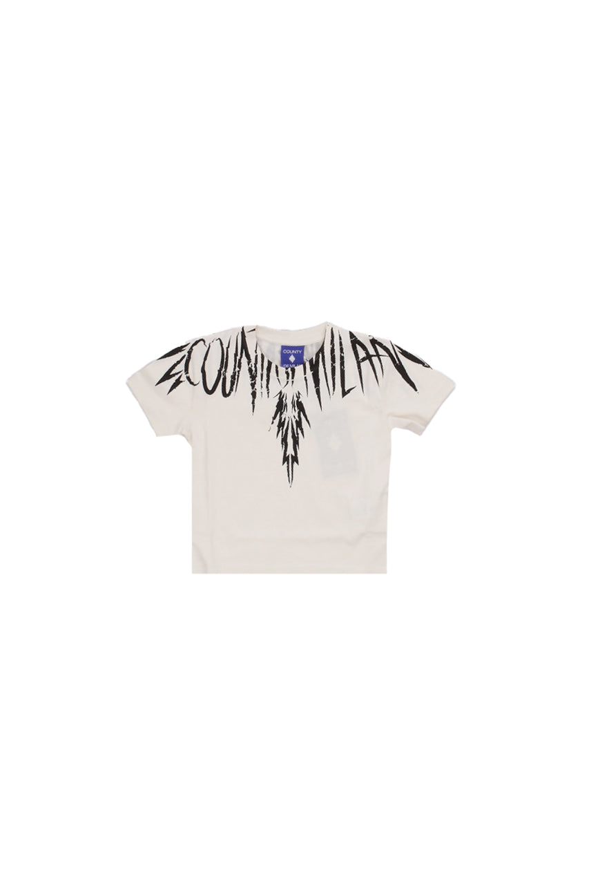 MARCELO BURLON COUNTY OF MILAN Bambino T-shirt S6CMJBTH026 412 Jersey t-shirt boy Coconut