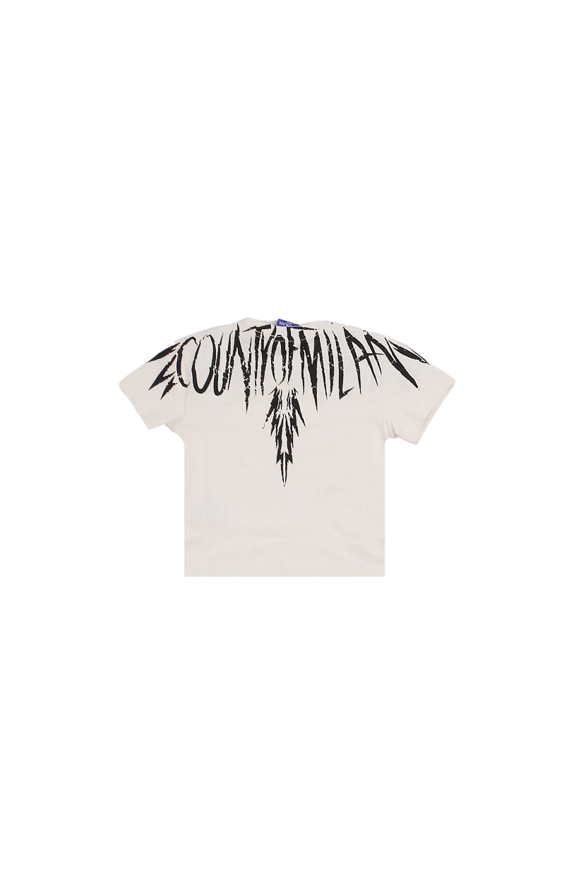 MARCELO BURLON COUNTY OF MILAN Bambino T-shirt S6CMJBTH026 412 Jersey t-shirt boy Coconut