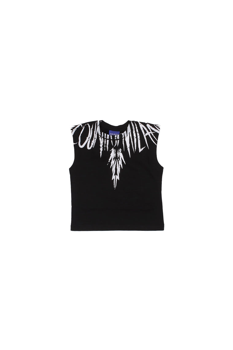MARCELO BURLON COUNTY OF MILAN Bambino T-shirt S6CMJBTH027 110 Jersey sleevelees Nero