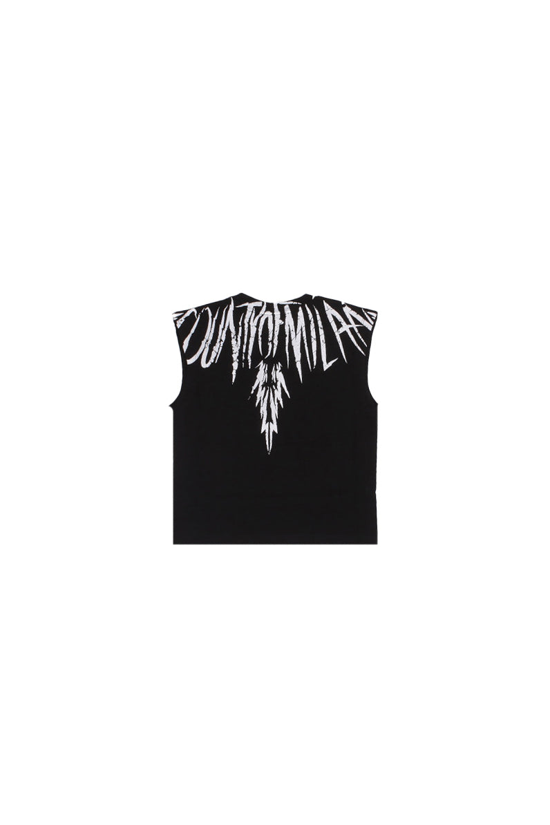 MARCELO BURLON COUNTY OF MILAN Bambino T-shirt S6CMJBTH027 110 Jersey sleevelees Nero