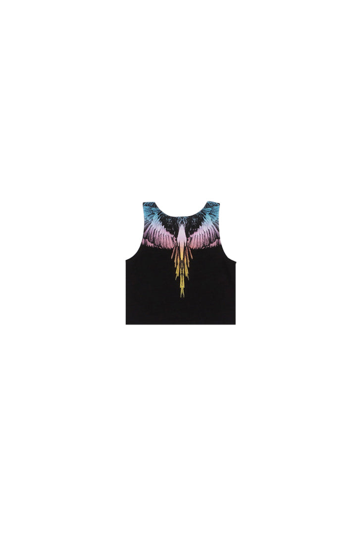 MARCELO BURLON COUNTY OF MILAN Bambina Canotta S6CMJGTA074 110 Tank top girl Nero
