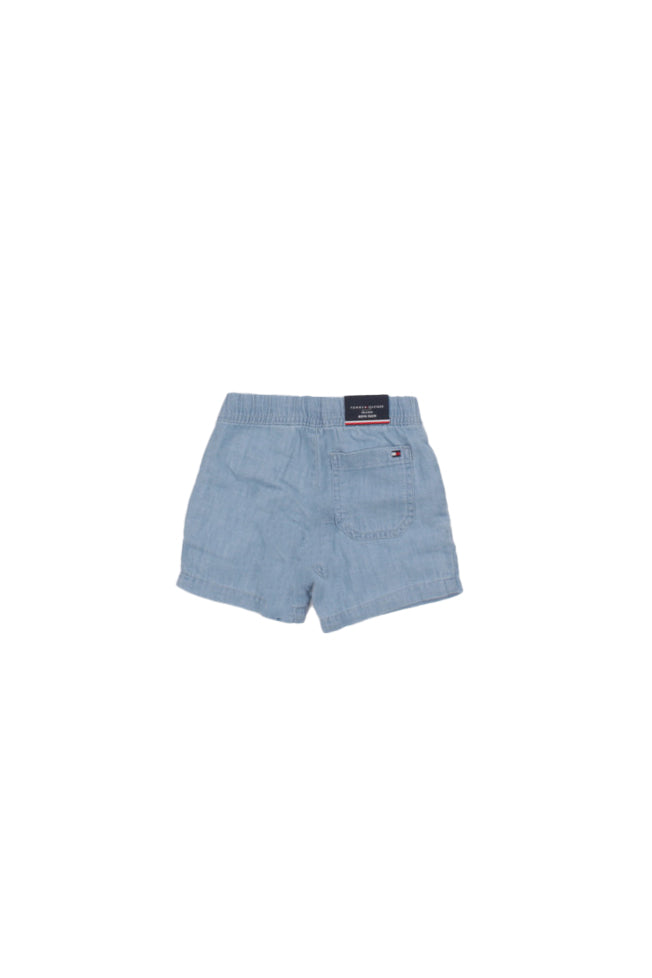 TOMMY HILFIGER Bambino Shorts KB0KB10248 1A4# Wavy flag herringbone Denim