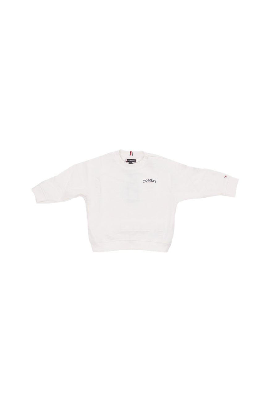 TOMMY HILFIGER Bambino Felpa KB0KB10255 YBH Monotype graphic sweatshirt White