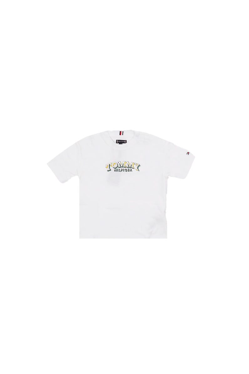 TOMMY HILFIGER Bambino T-shirt KB0KB10267 0K4 3d graphic t-shirt White