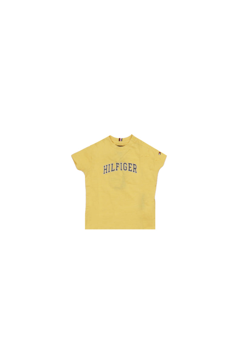 TOMMY HILFIGER Bambino T-shirt KB0KB10420 ZGP# Hilfiger varsity t-shirt Yellow