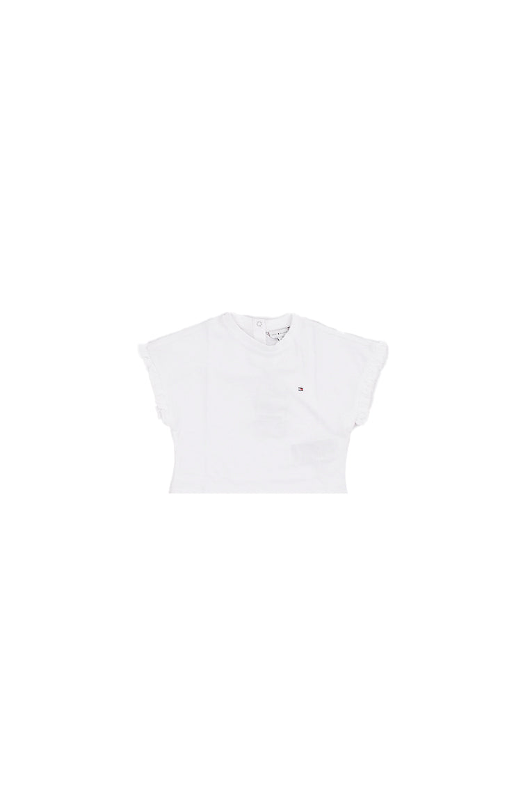 TOMMY HILFIGER Bambina Canotta KG0KG08970 YBR Essential top ss White