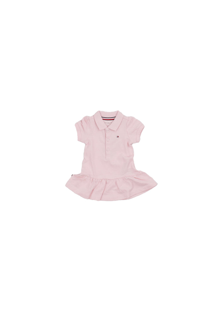 TOMMY HILFIGER Bambina Abito KN0KN02356 TH3 Pique polo dress ss Pink