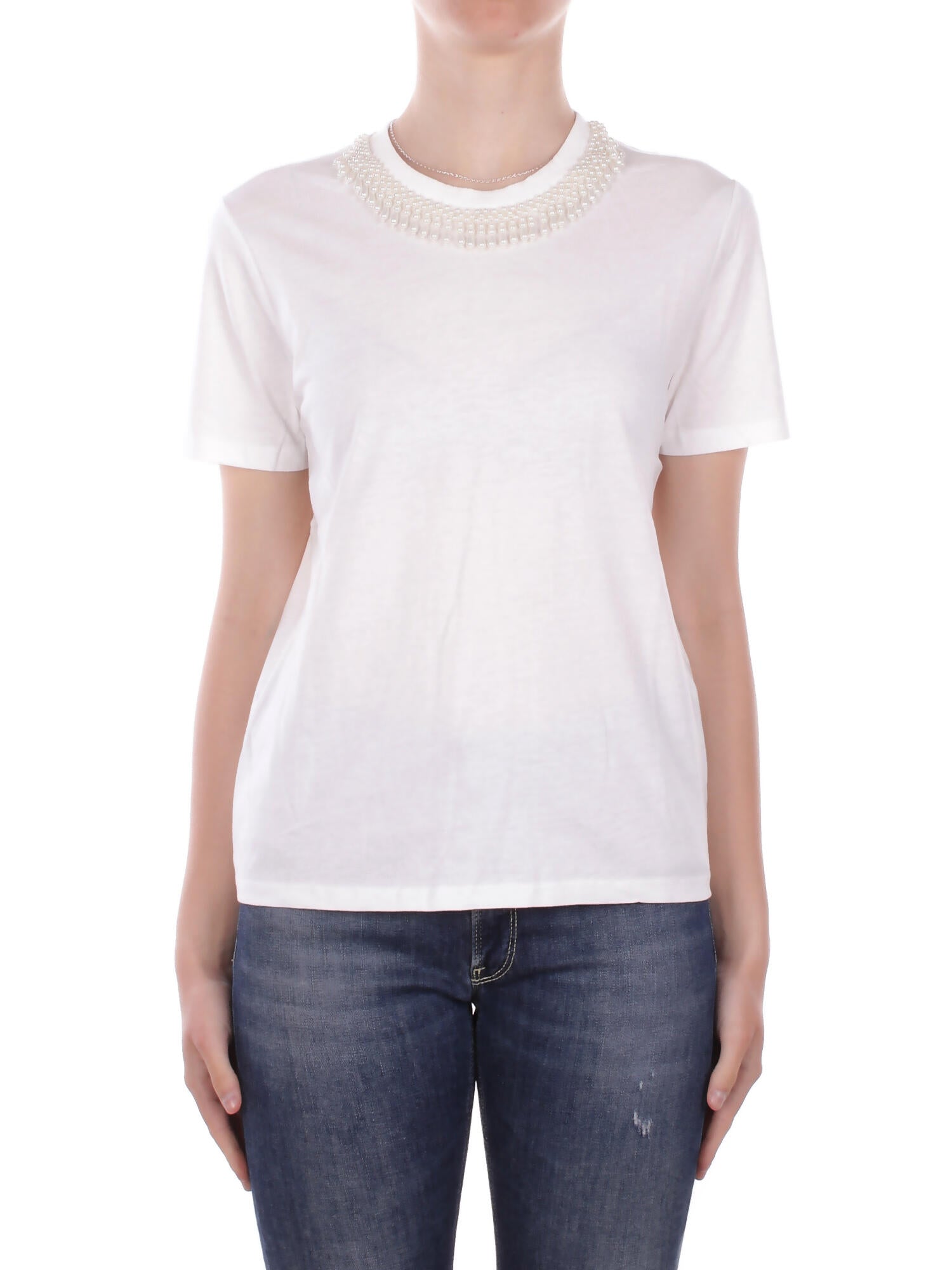 ONLY Donna T-shirt 15343568 CLOUD DANCER Onlparker s\s o neck bling Cloud dancer