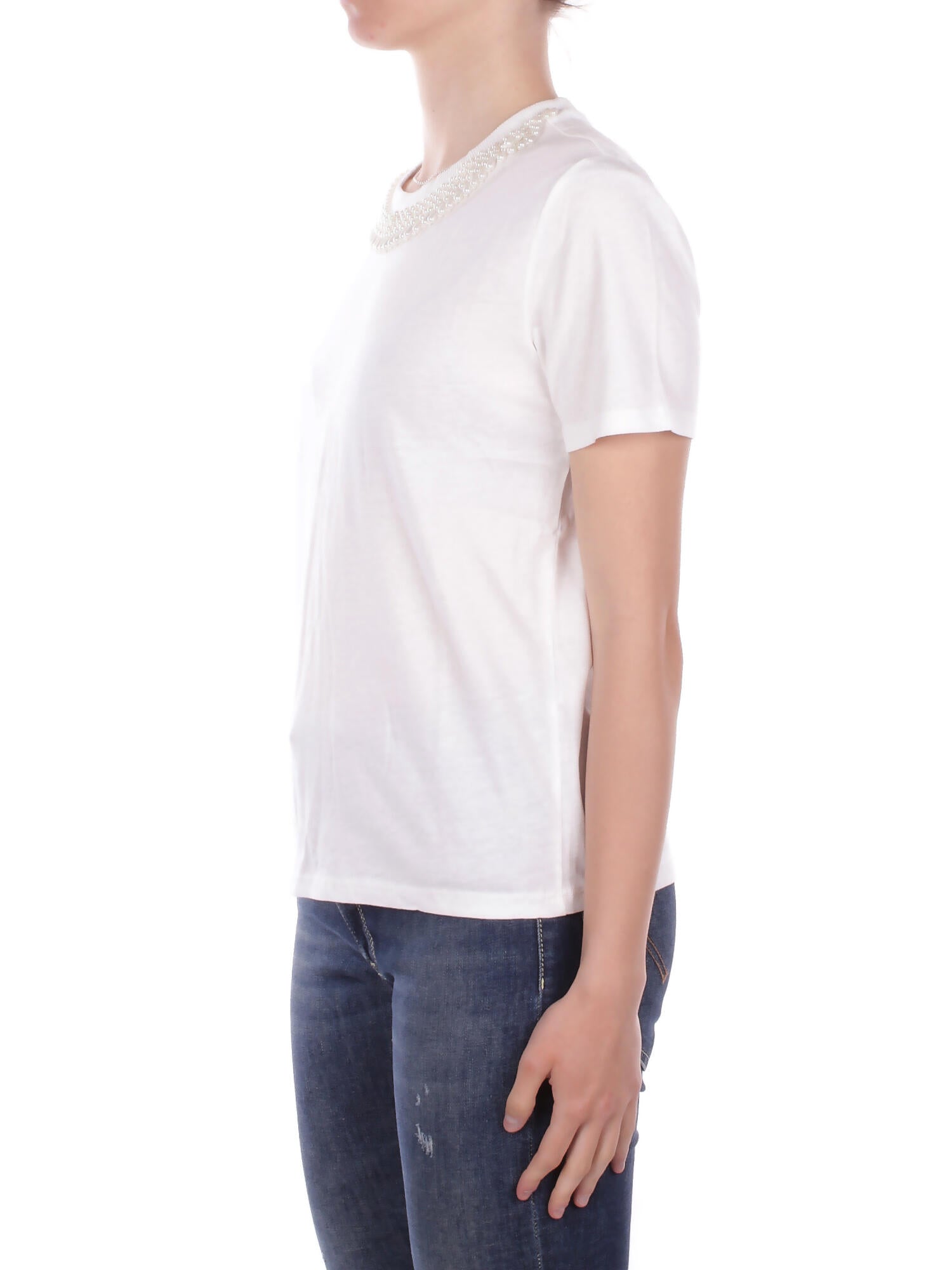 ONLY Donna T-shirt 15343568 CLOUD DANCER Onlparker s\s o neck bling Cloud dancer