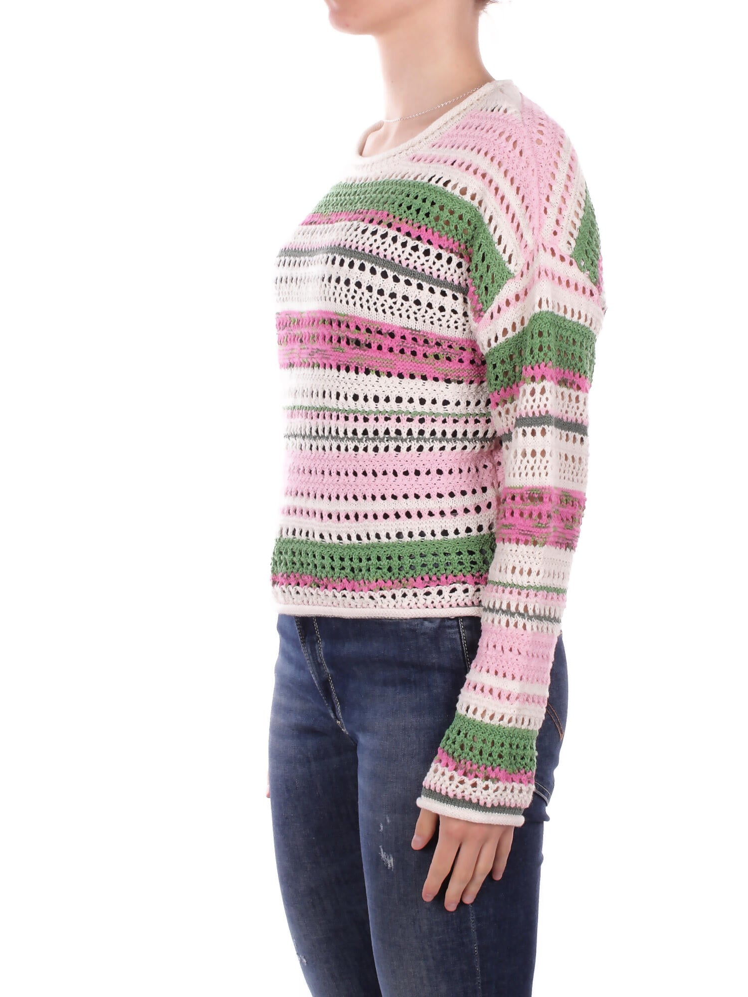 ONLY Donna Maglia 15364896 BIRCH FLUOR Onlamelie ls structure multi Fuxia