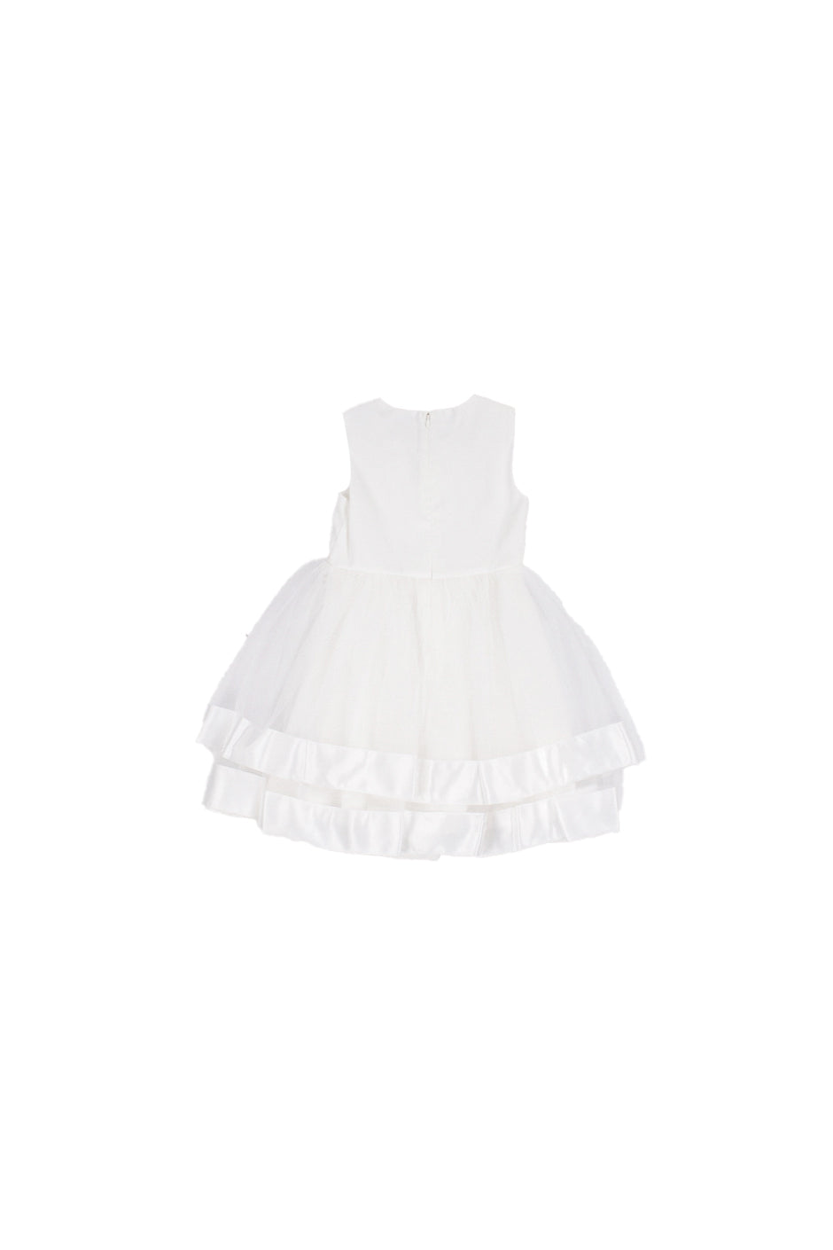 GUESS Bambina Abito J6RK34WM330 G012 Sl mixed fabric dress ceremony Cream