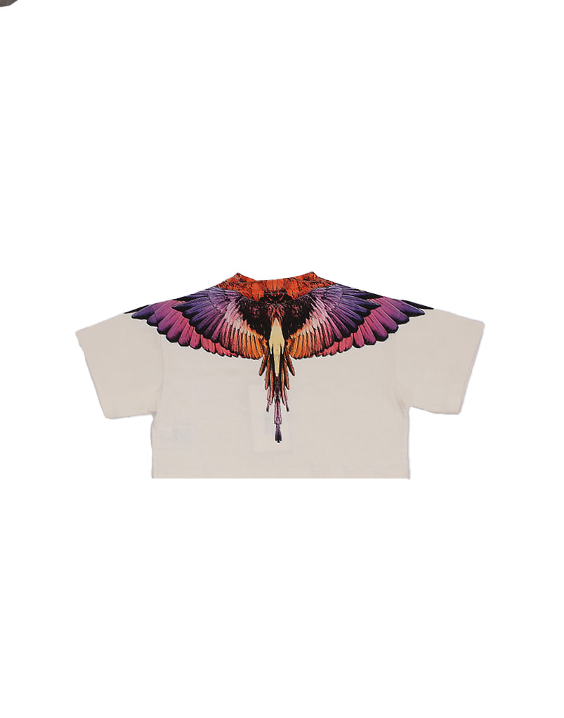 MARCELO BURLON COUNTY OF MILAN Bambina T-shirt S6CMJGTH085 412 Jersey t-shirt girl Coconut