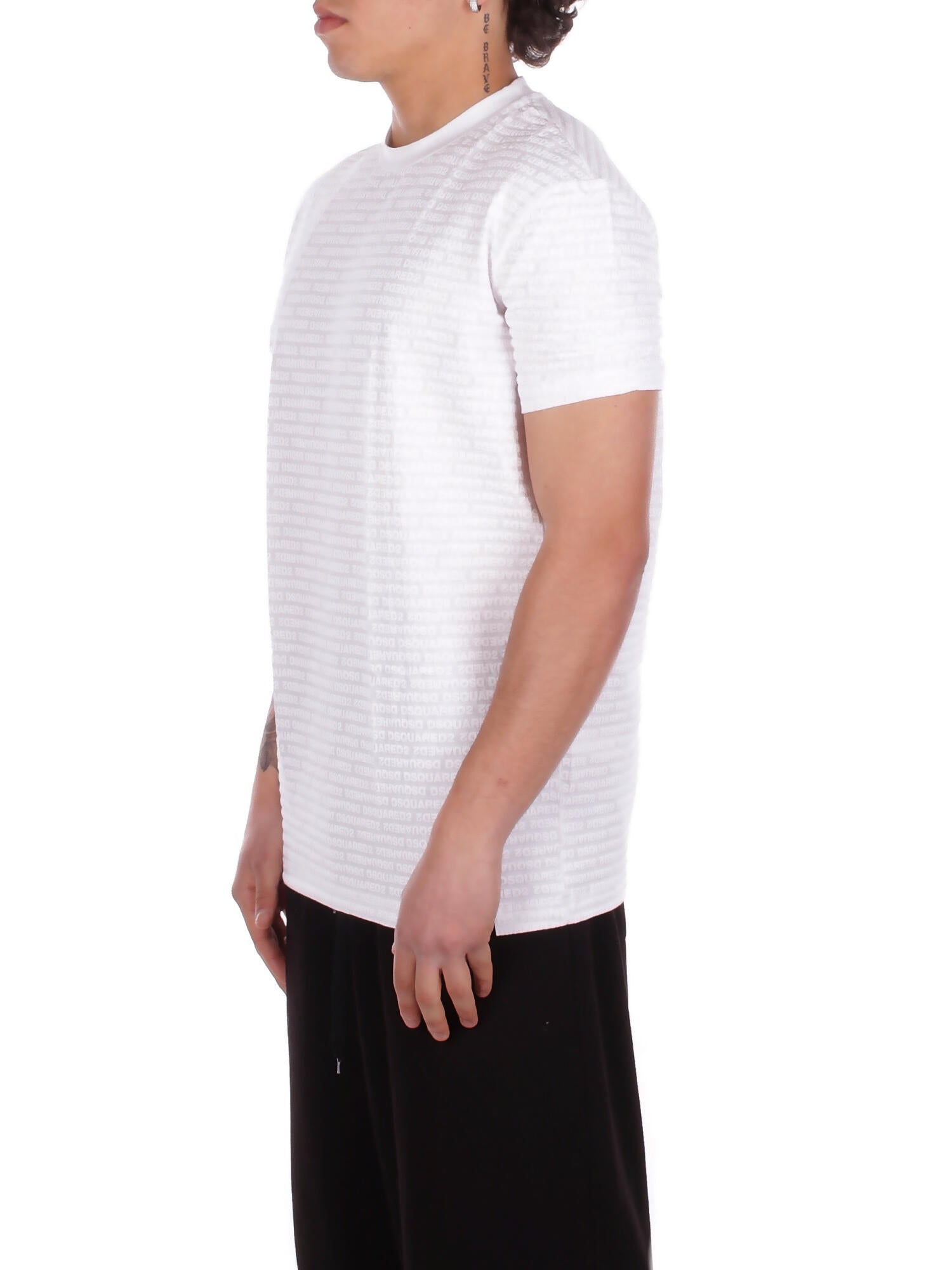 DSQUARED2 Uomo T-shirt D9M206200 110 Round neck White
