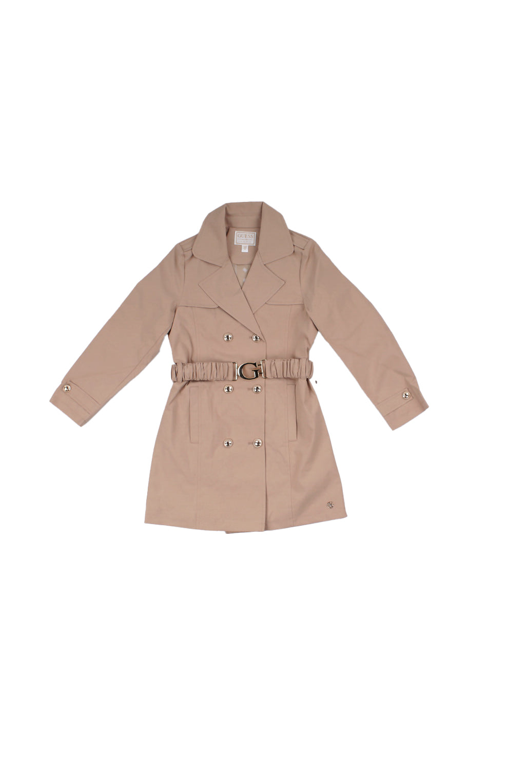 GUESS Bambina Cappotto J5RL10WFYD0 G1G1 Canvas ls trench Nude