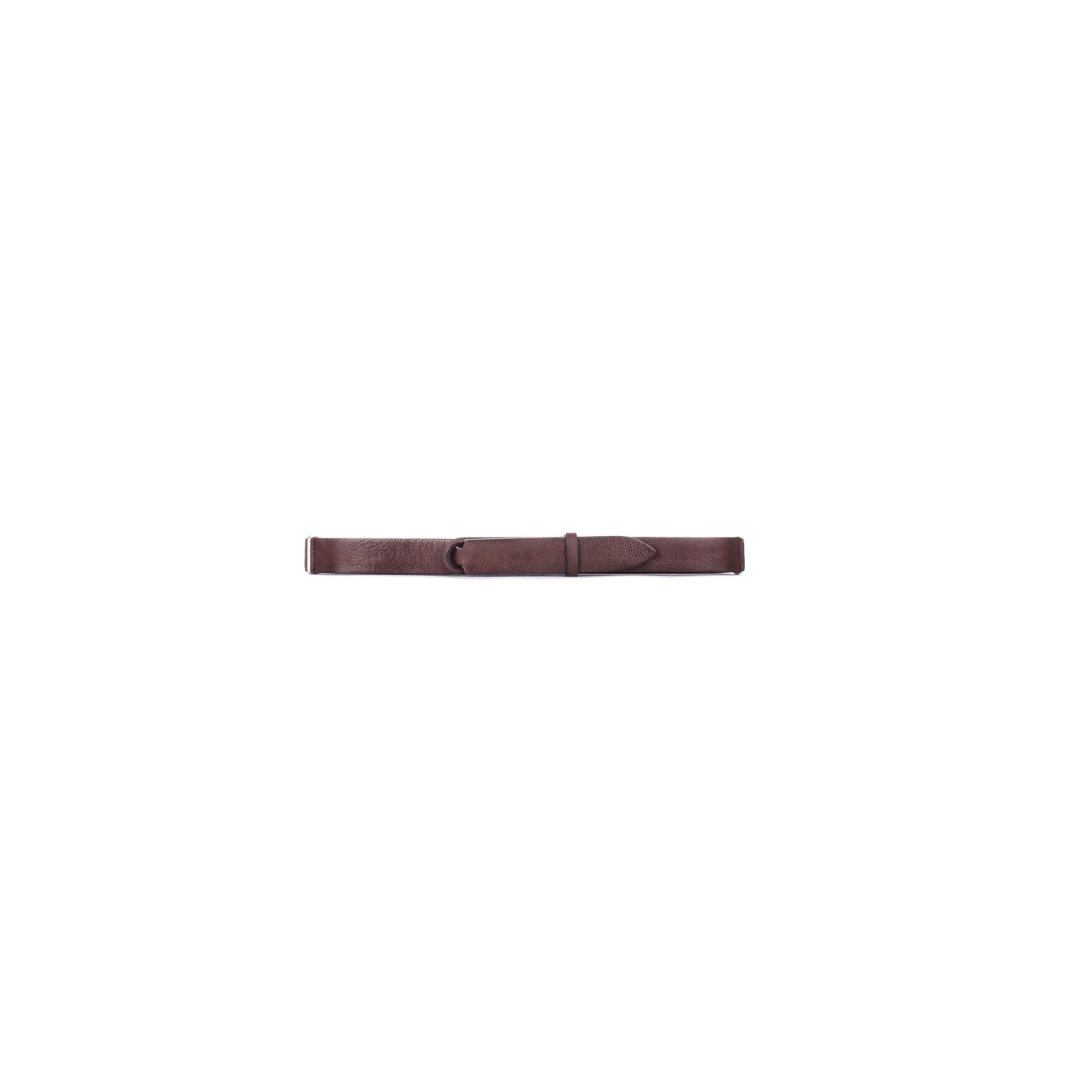 ORCIANI Uomo Cintura NB0074 CHE MORO Cintura nobuckle chevrette pel Testa di moro