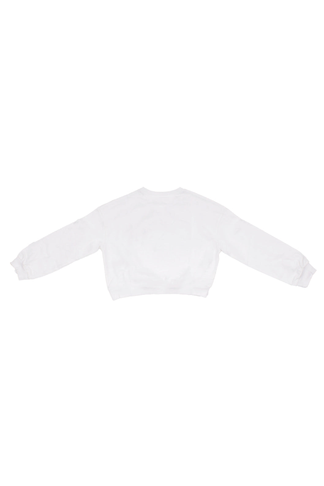 GUESS Bambina Felpa J6RQ13KA6R4 G011 Oversize crop ls active top Pure white