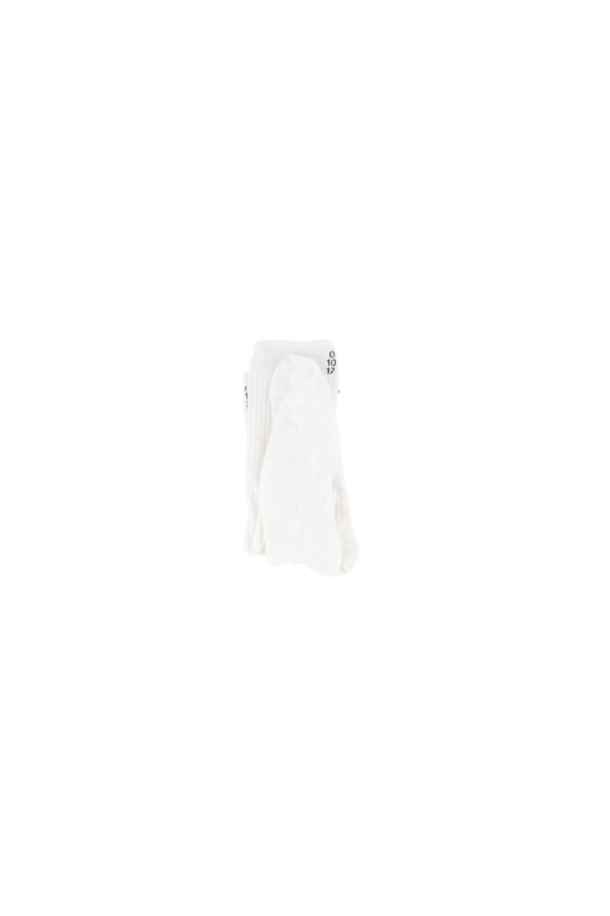 MM6 MAISON MARGIELA Unisex Junior Calze M60571MM045 M6100 Mm6z9u Bianco