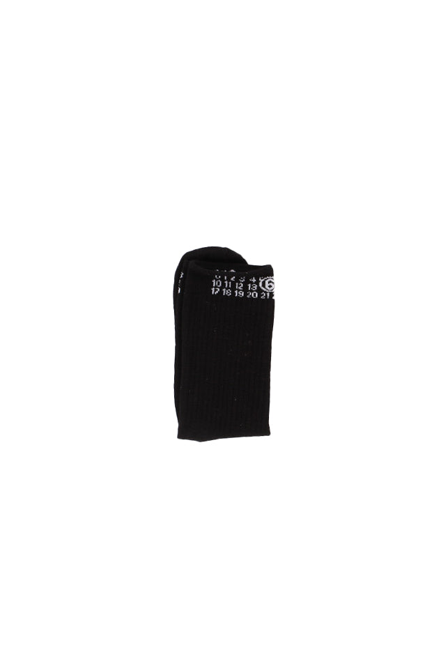 MM6 MAISON MARGIELA Unisex Junior Calze M60571MM045 M6900 Mm6z9u Nero