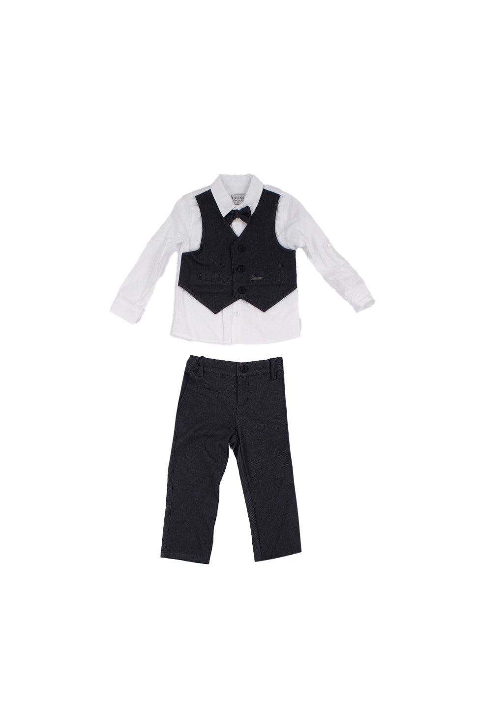 GUESS Bambino Completo N6RG04KCL30 FBBS Set ls shirt+pants cere Blue