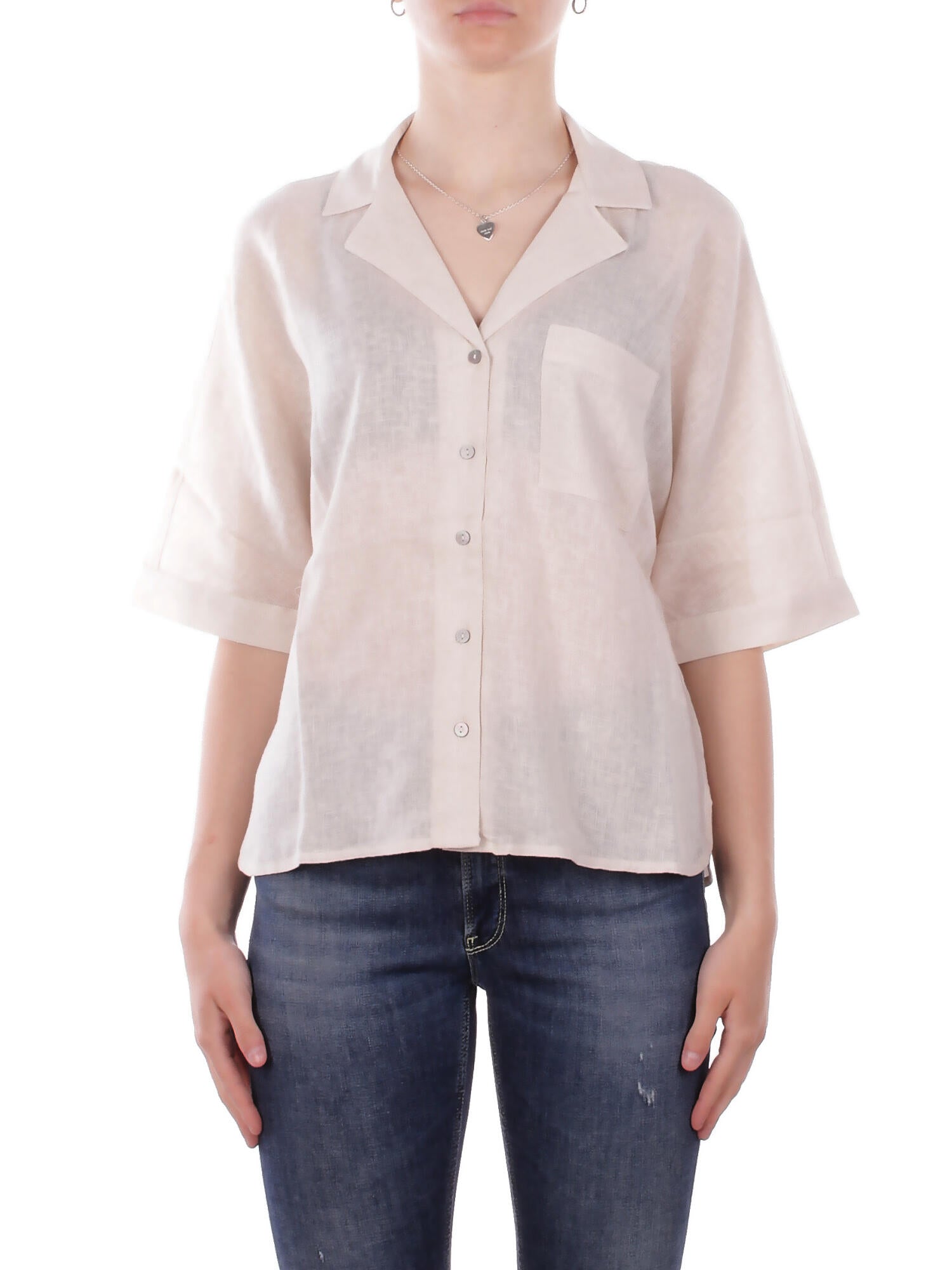 ONLY Donna Camicia 15314215 MOONBEAM Onlbruxelles ss linen bl Moonbeam