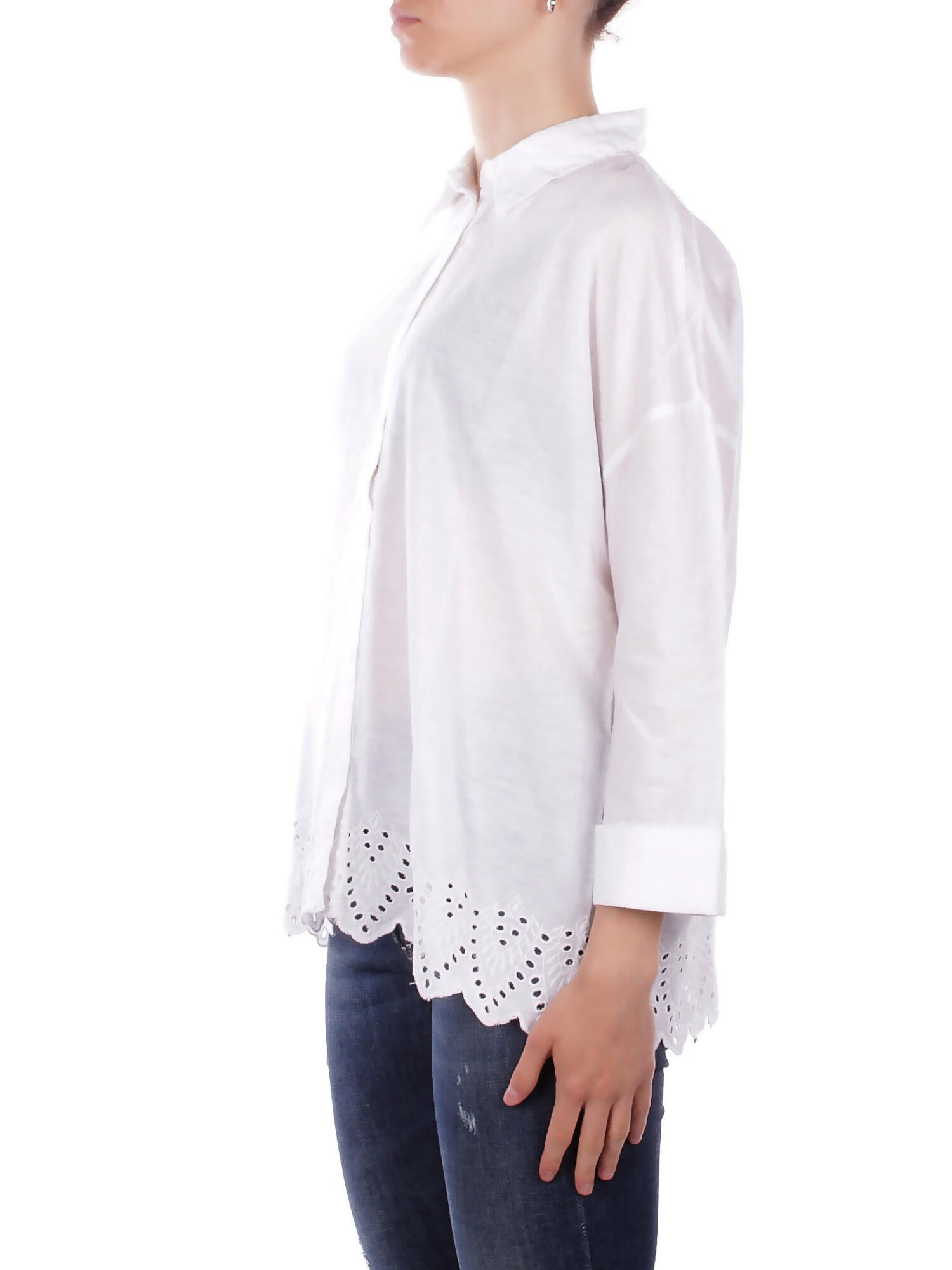 ONLY Donna Camicia 15343165 WHITE Onlgraces tulum ls emb shirt White