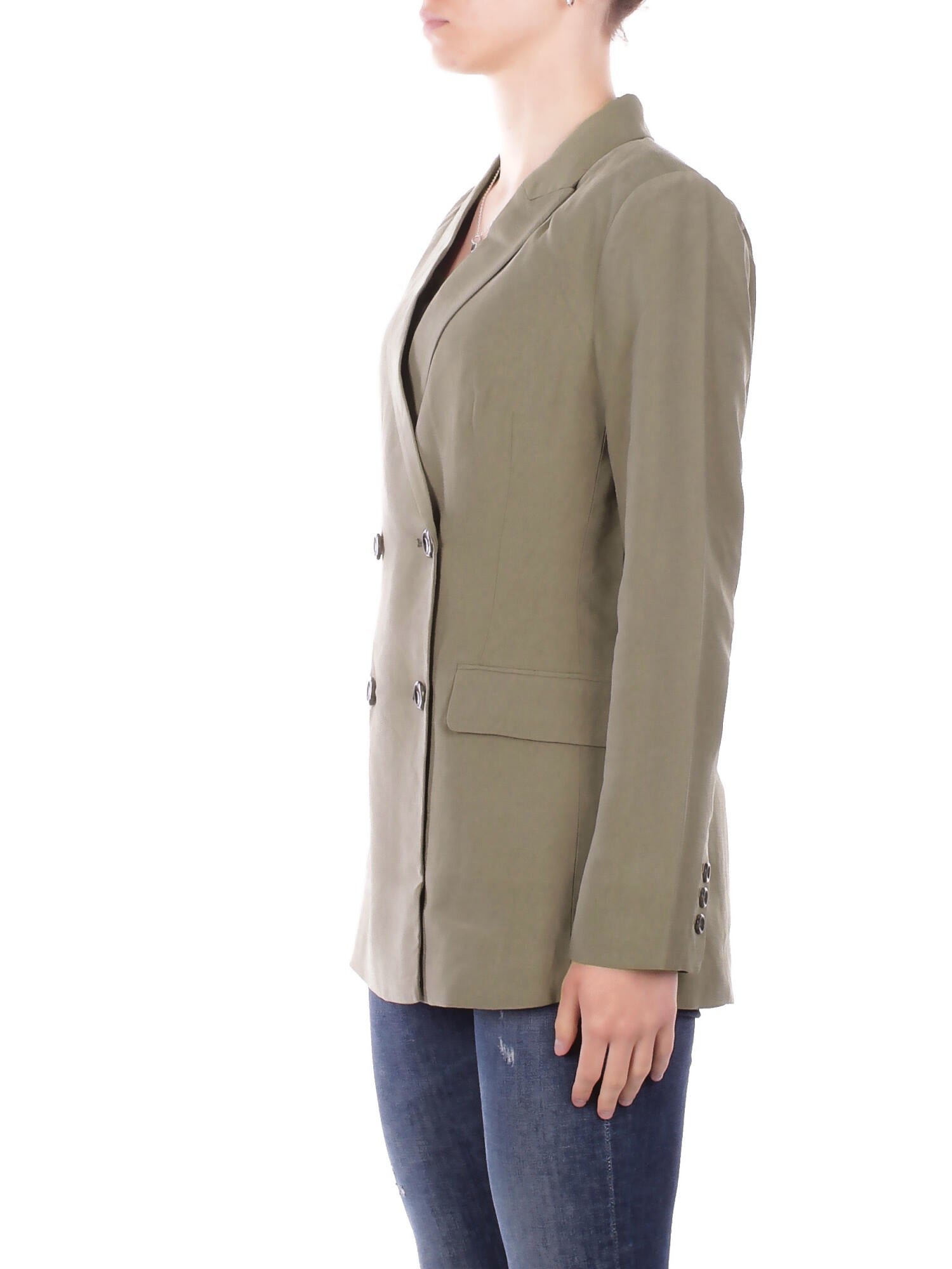 ONLY Donna Giacca 15367394 STONE GRAY Onltila life l\s double blazer Verde grigio