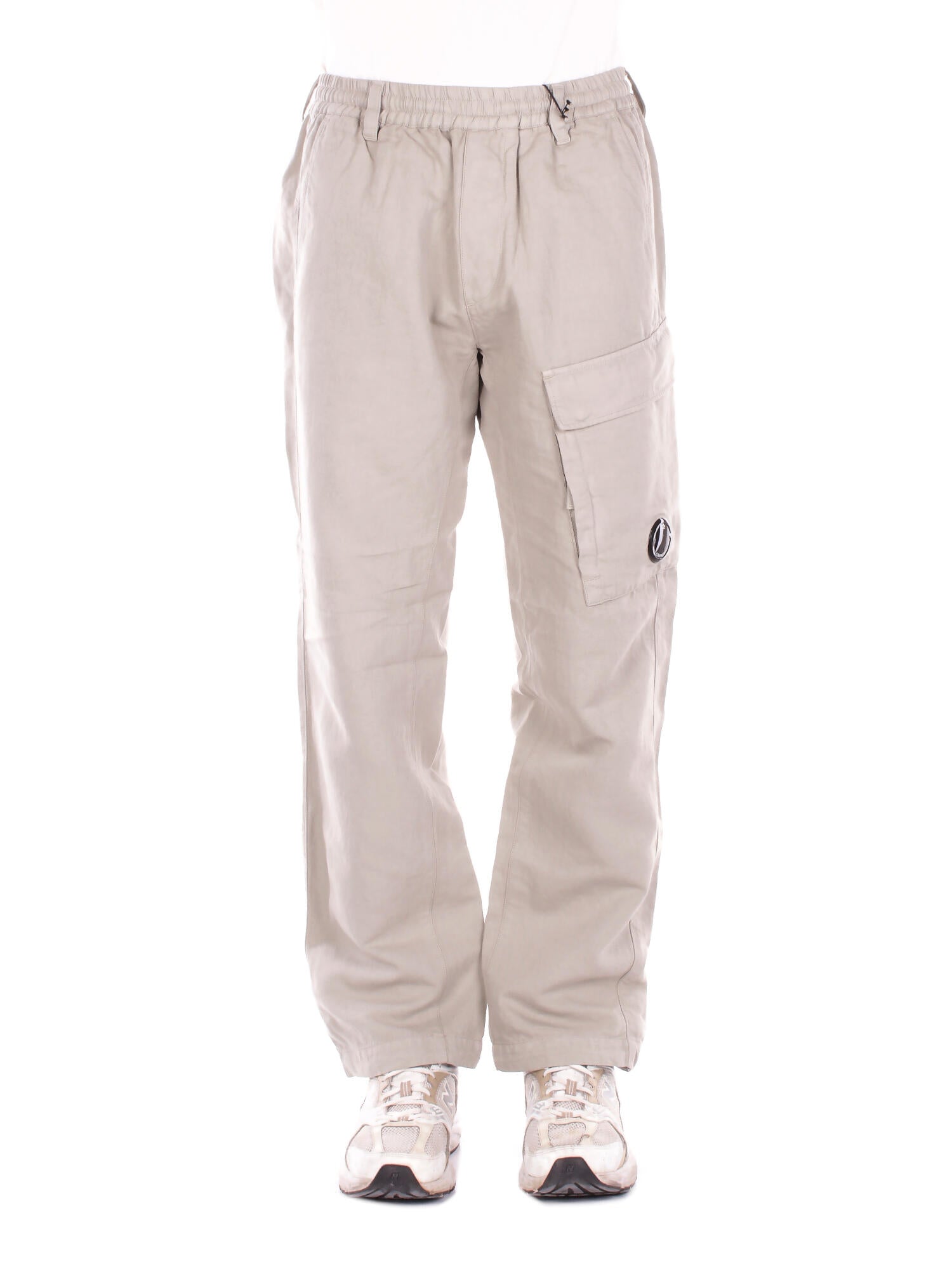 CP COMPANY Uomo Pantalone 20CMPA249A110626G 904 Pants cargo pant in cotton Grigio chiaro