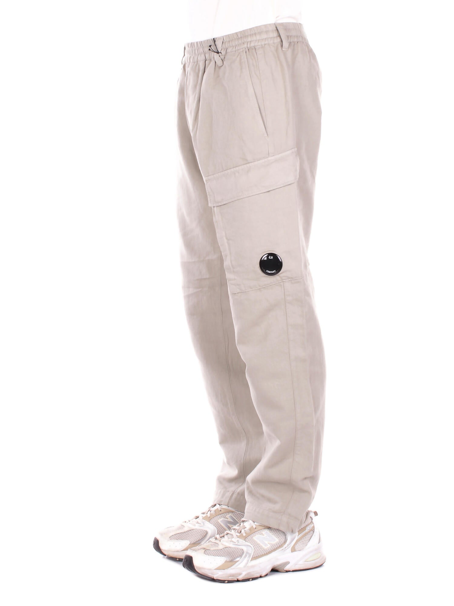 CP COMPANY Uomo Pantalone 20CMPA249A110626G 904 Pants cargo pant in cotton Grigio chiaro