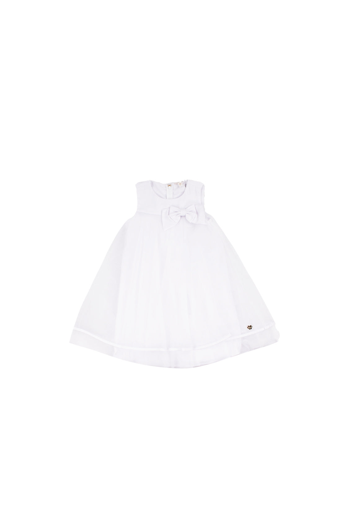 GUESS Bambina Abito J6RK33WM330 G011 Sl mixed fabric dress ceremony Pure white