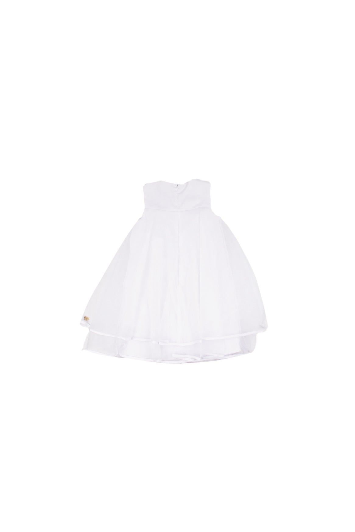 GUESS Bambina Abito J6RK33WM330 G011 Sl mixed fabric dress ceremony Pure white