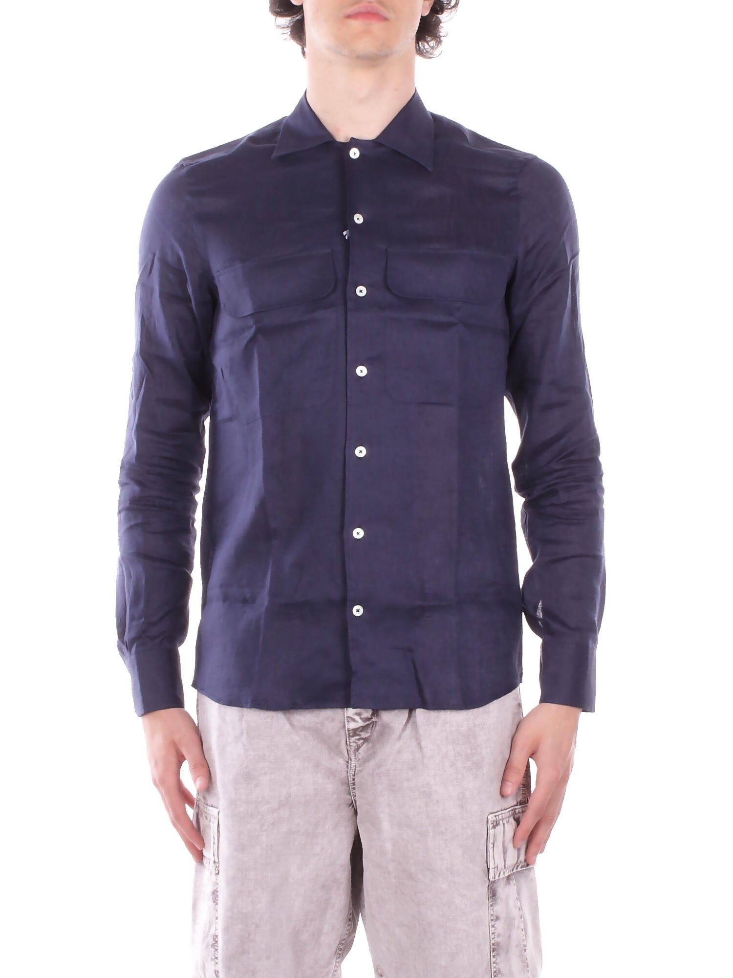 TAGLIATORE Uomo Camicia ROWAN740005 B010 Navy
