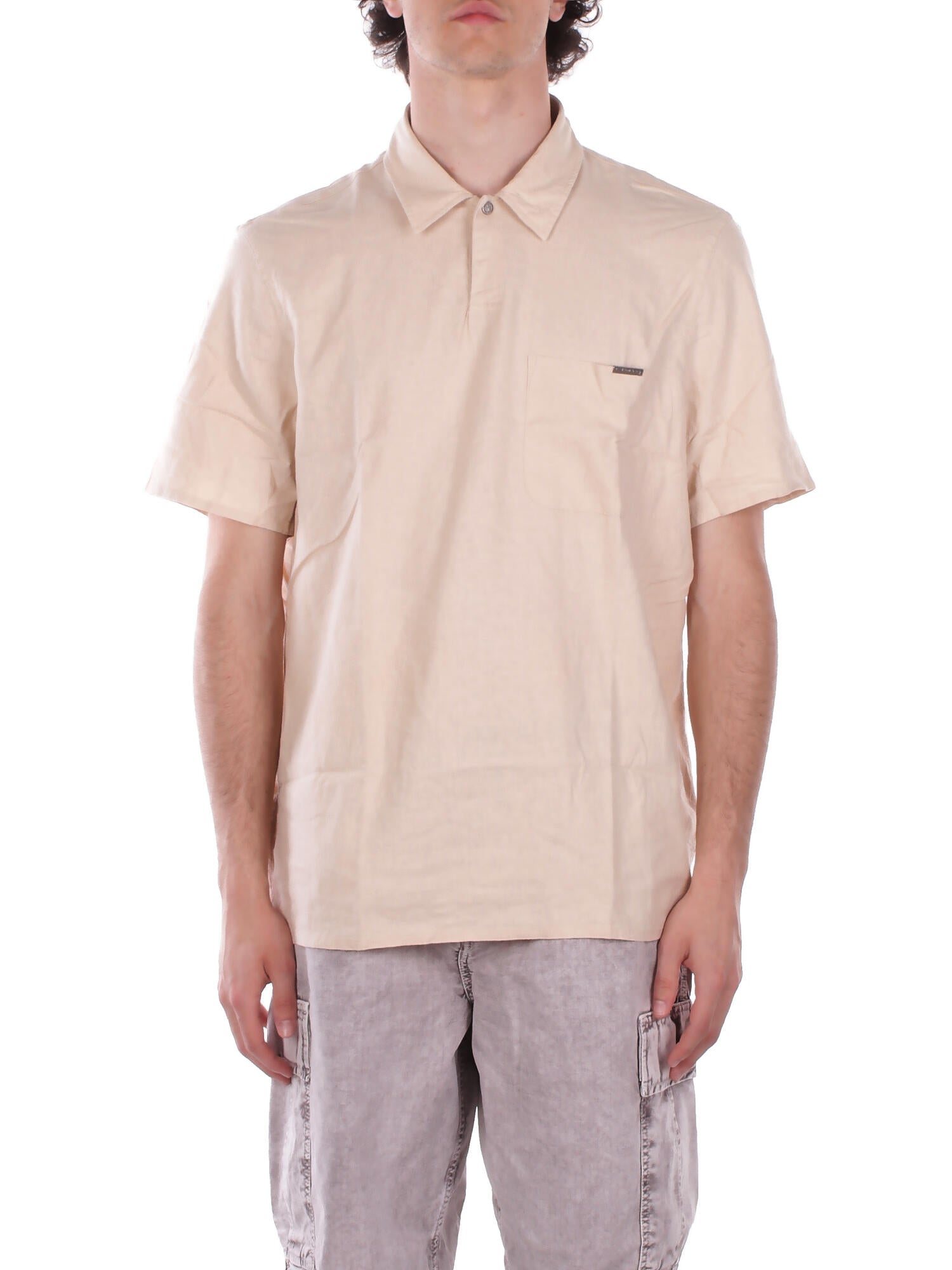 JOHN RICHMOND Uomo Camicia UMP26364POXX SANDSHELL Polo aima Sand