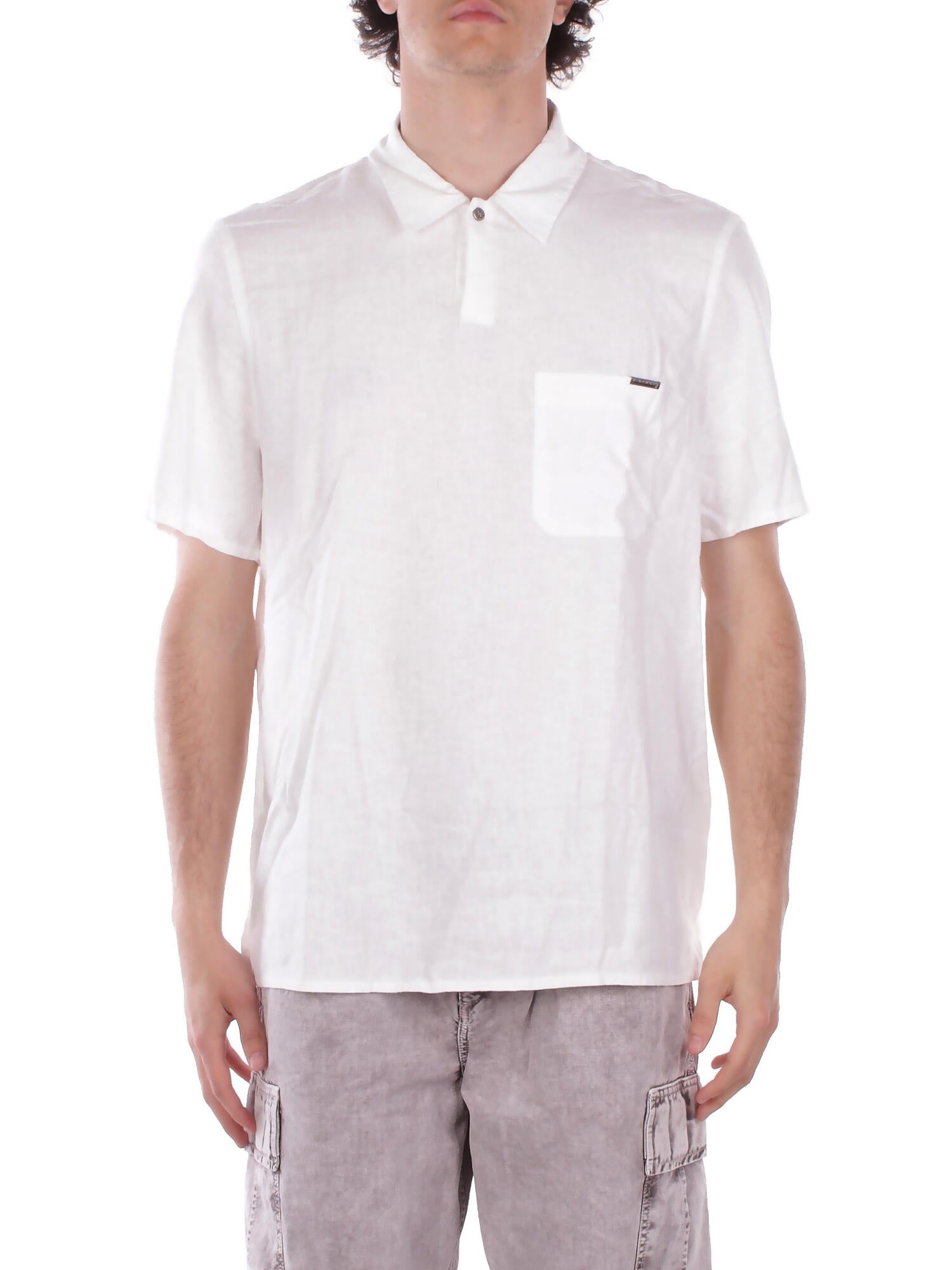 JOHN RICHMOND Uomo Camicia UMP26364POXX WHITE Polo aima White