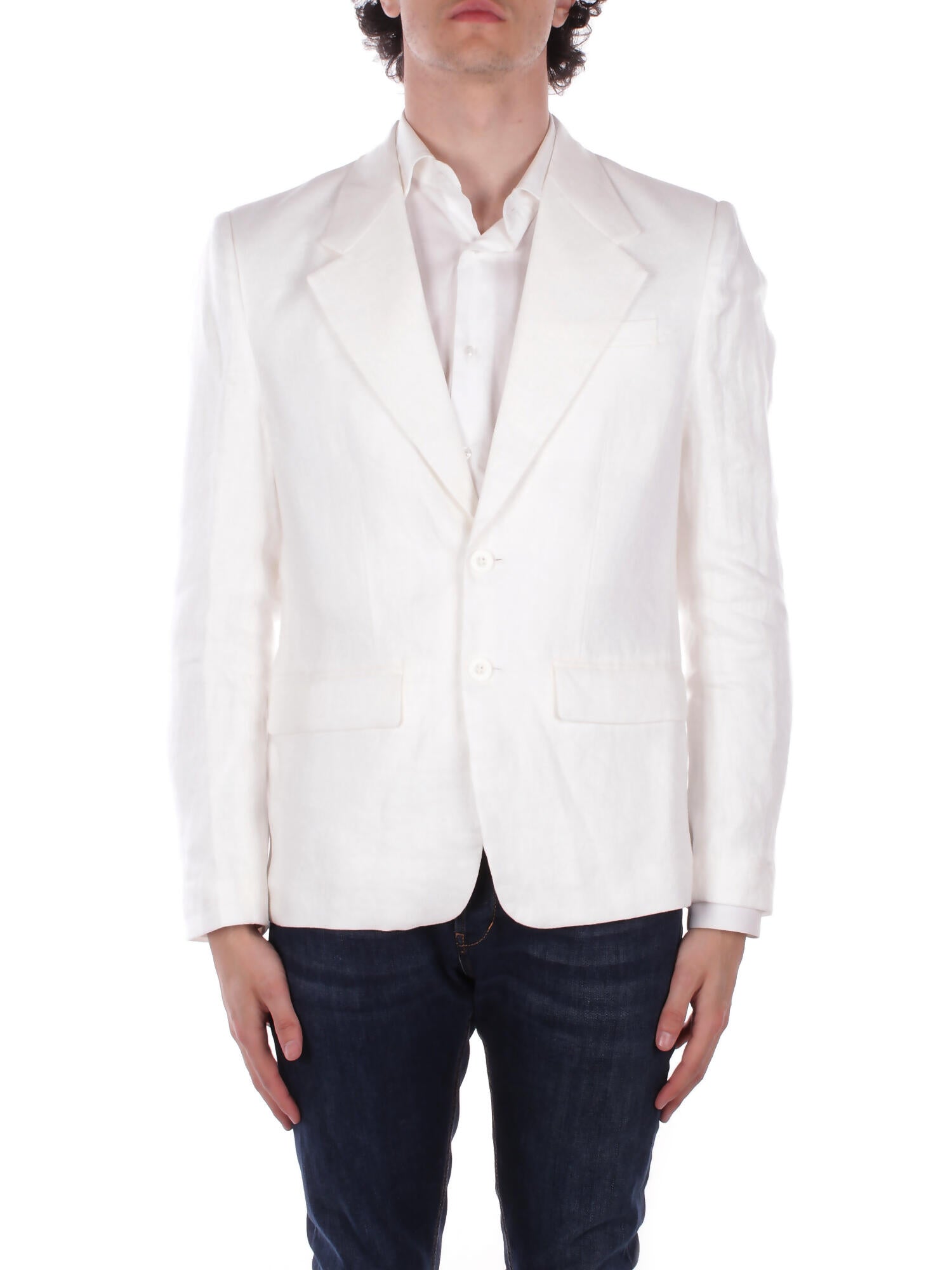 JOHN RICHMOND Uomo Giacca UMP26369GCXX WHITE Jacket meerit White