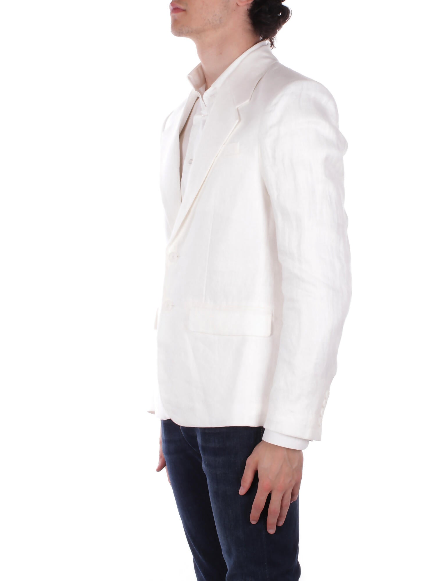 JOHN RICHMOND Uomo Giacca UMP26369GCXX WHITE Jacket meerit White