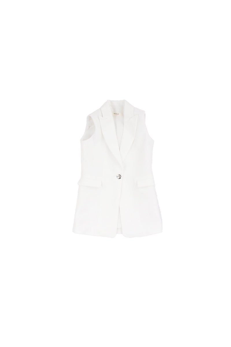 VICOLO Bambina Gilet 3146J00439 OFF WHITE Blazer Off white