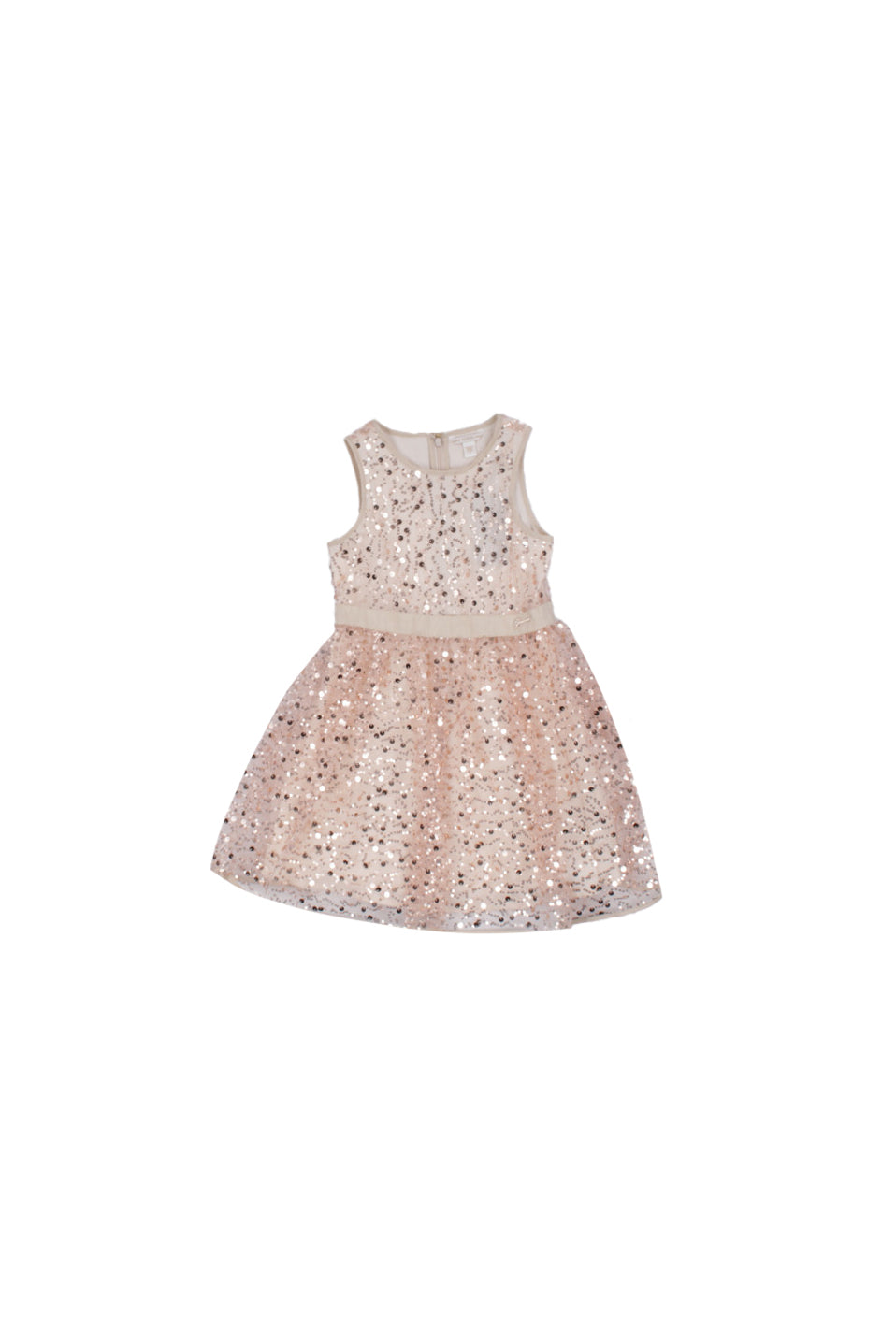 GUESS Bambina Abito J6RK25KCLM0 F123 Sequins sl dress ceremony Beige