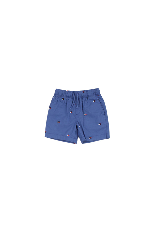 TOMMY HILFIGER Bambino Shorts KB0KB10392 C6H Stretch poplin flag short Azzurro