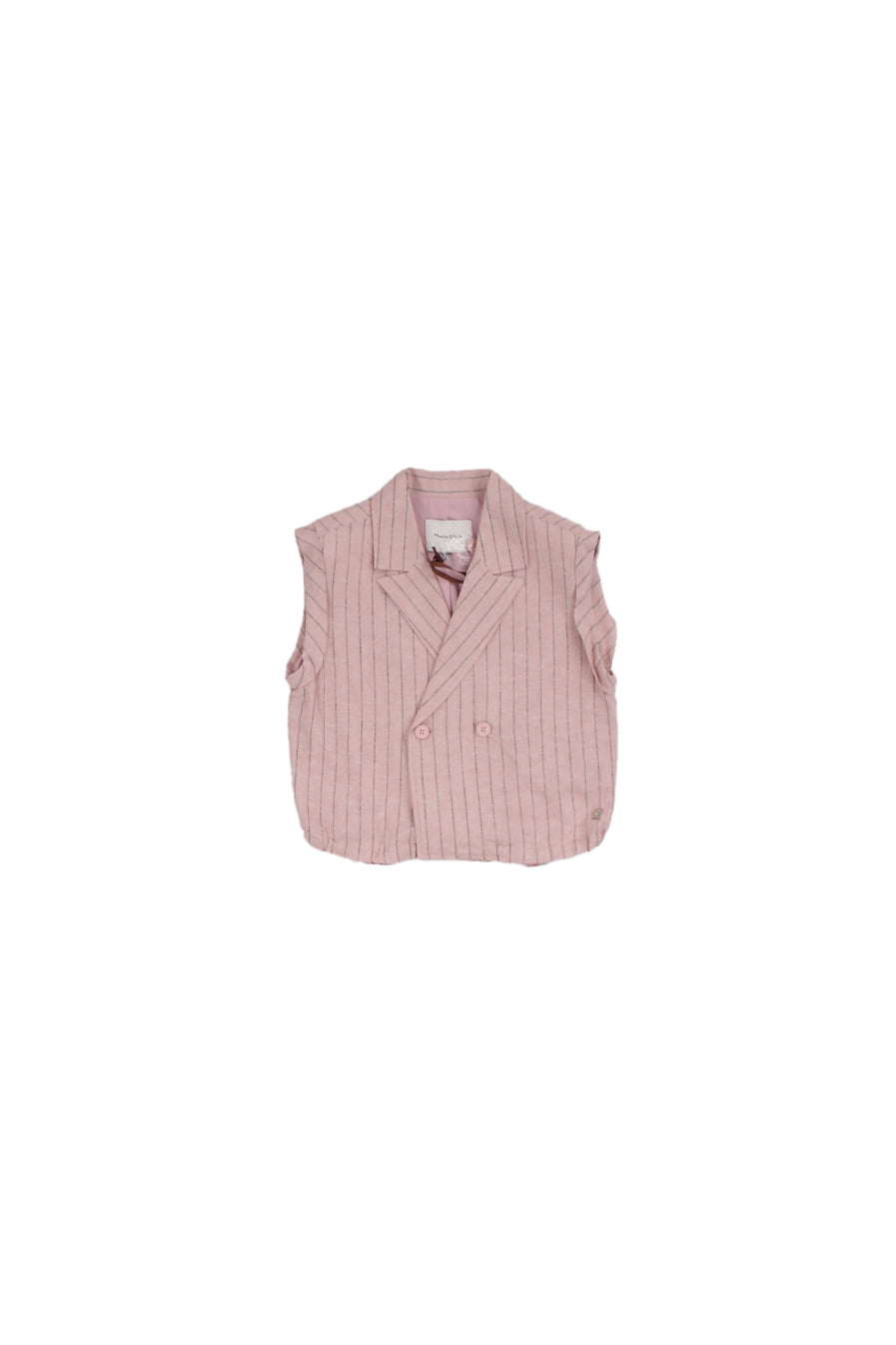 MANILA GRACE Bambina Gilet M3354JS26 MA572 Smanicato Rosa