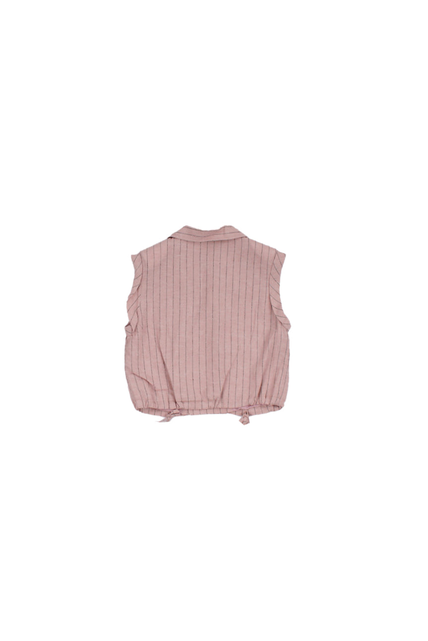 MANILA GRACE Bambina Gilet M3354JS26 MA572 Smanicato Rosa