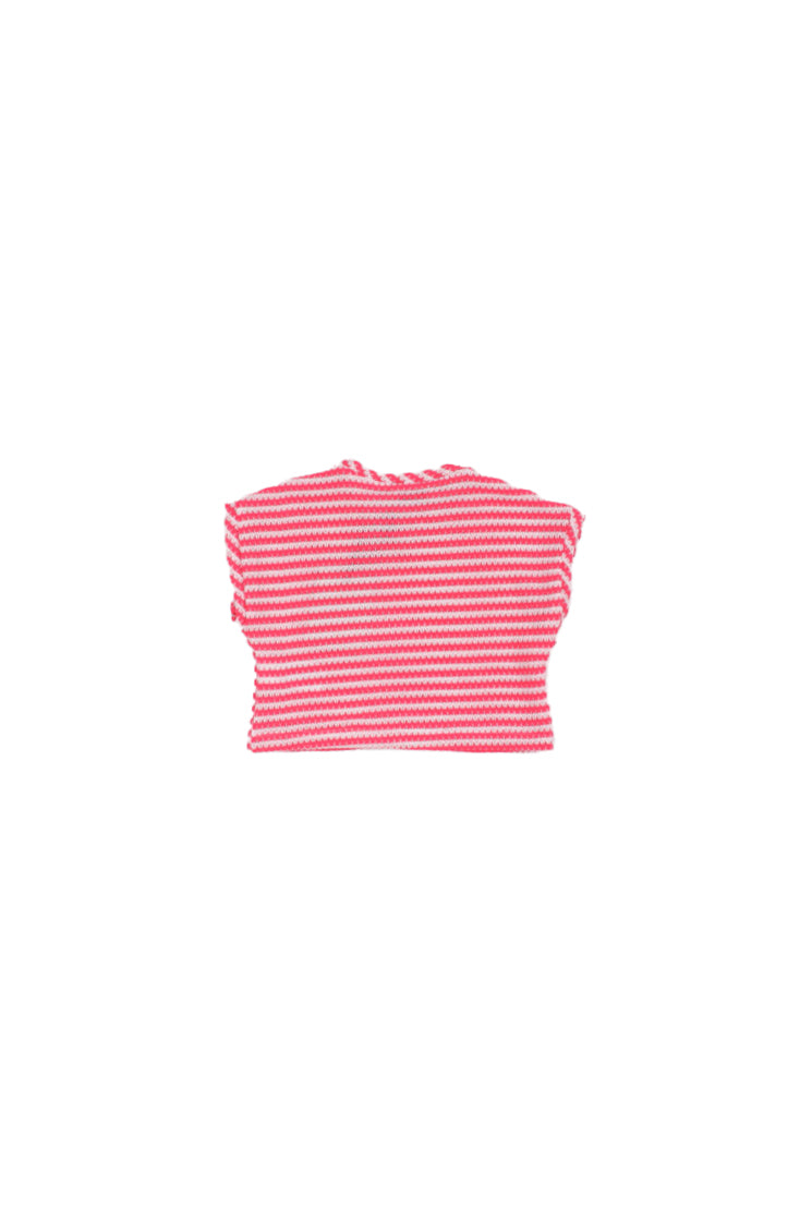 MANILA GRACE Bambina T-shirt MB3535TS26 MA669 T-shirt Bianco fuxia