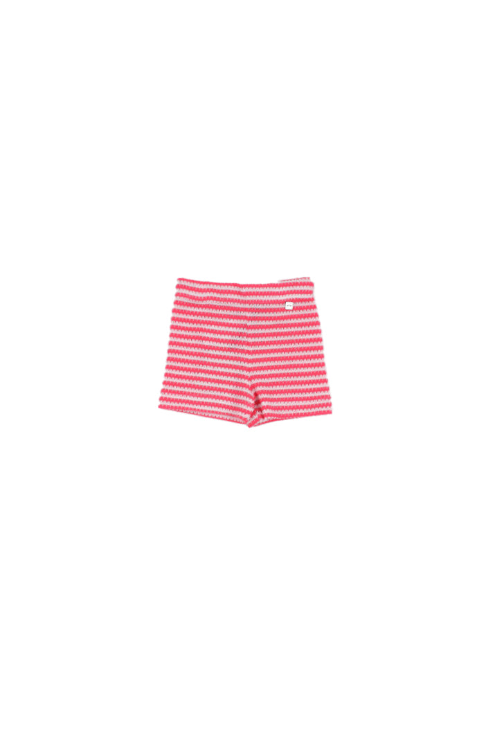 MANILA GRACE Bambina Shorts MB3537PS26 MA669 Short Bianco fuxia