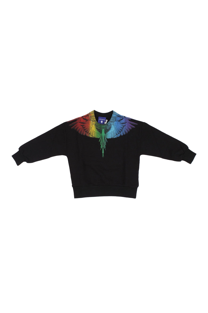 MARCELO BURLON COUNTY OF MILAN Bambino Felpa S6CMJBSW031 110 Sweatshirt Black