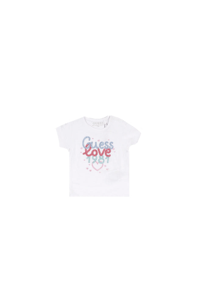GUESS Bambina T-shirt K6RI20K6YW4 G011 Ss t shirt Pure white